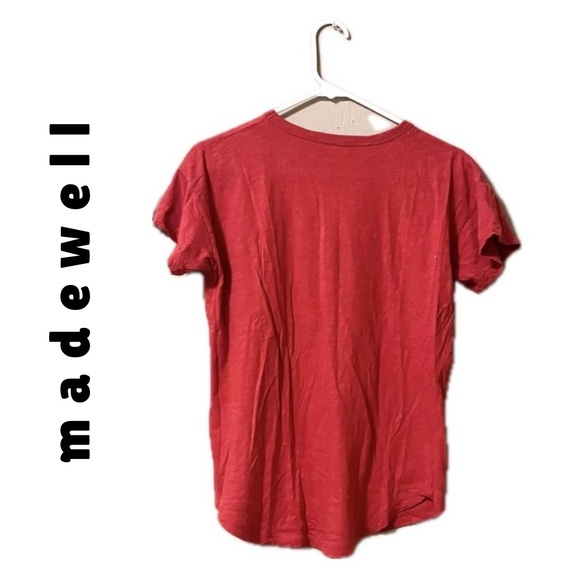 🍭 3/$10 Madewell • red whisper cotton crewneck tshirt - Picture 3 of 8